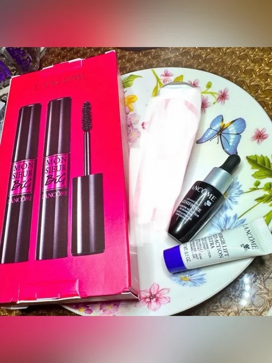 Lancôme 2 Monsieur Big Mascara full size with Génifique serum & Renergie