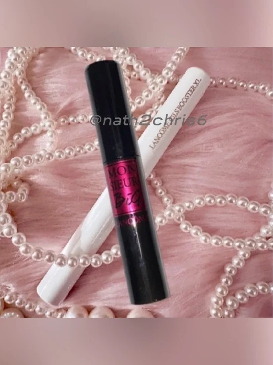 Lancome Monsieur Big black mascara & Cils Booster XL duo full size New