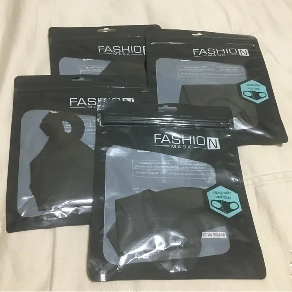 Black face masks