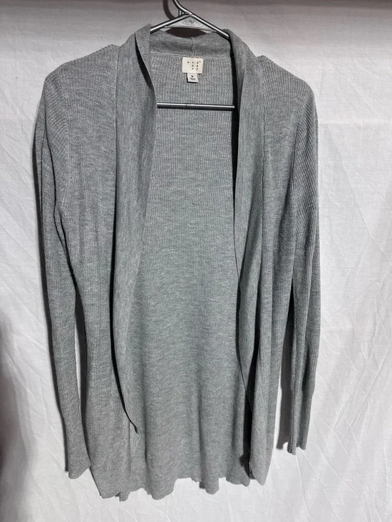 A New Day light gray open cardigan Size Medium