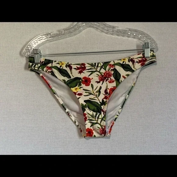 Cabana del Sol Size Large Floral Tropical Bikini Swim Bottom