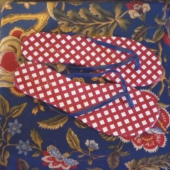 COPY - NWT LC Lauren Conrad Red White &Blue Leather Sandals!*