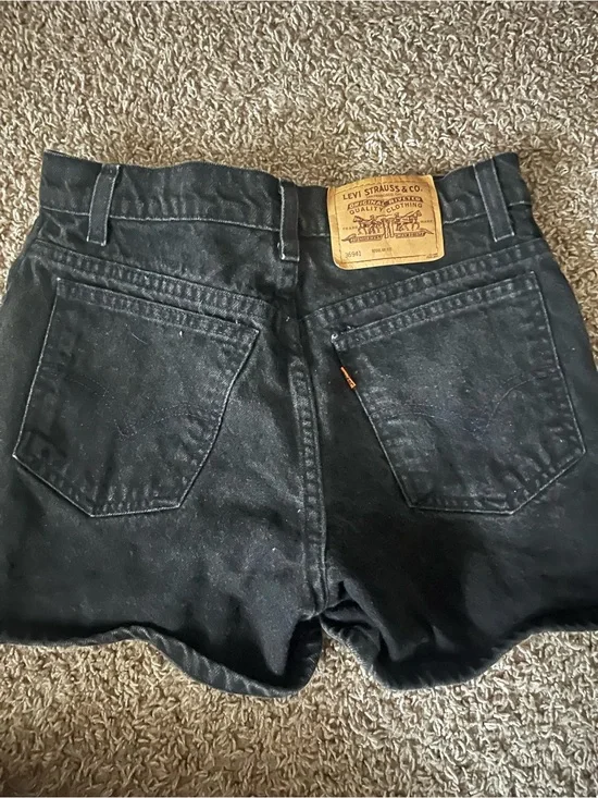 Levi's Black Denim Womens Shorts