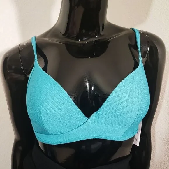 Shade & Shore Teal Bikini Swim Top