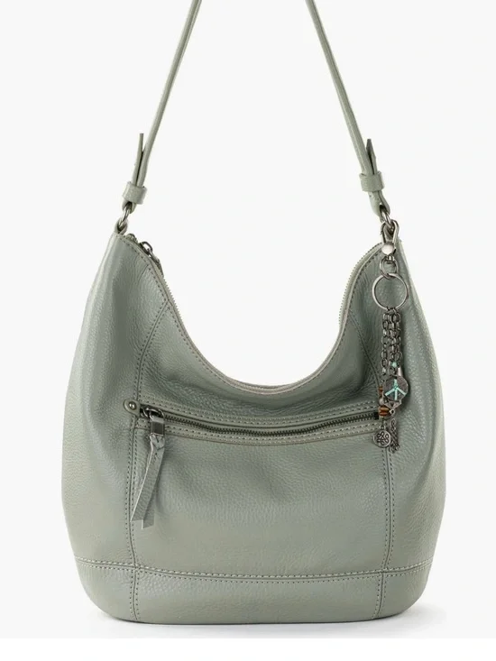 THE SAK Handbag Sequoia Hobo Leather Bag Meadow Light Green AUTHENTIC NEW