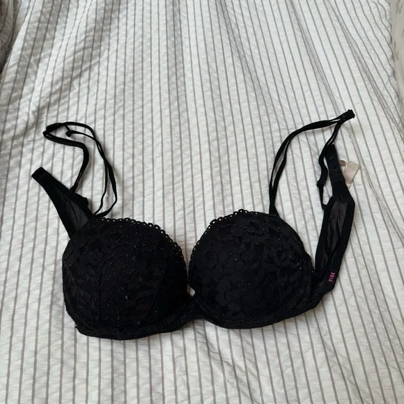 Elegant Black Lace push up Bra