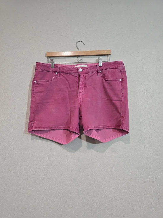 Slink Pink Denim Cutoff Shorts