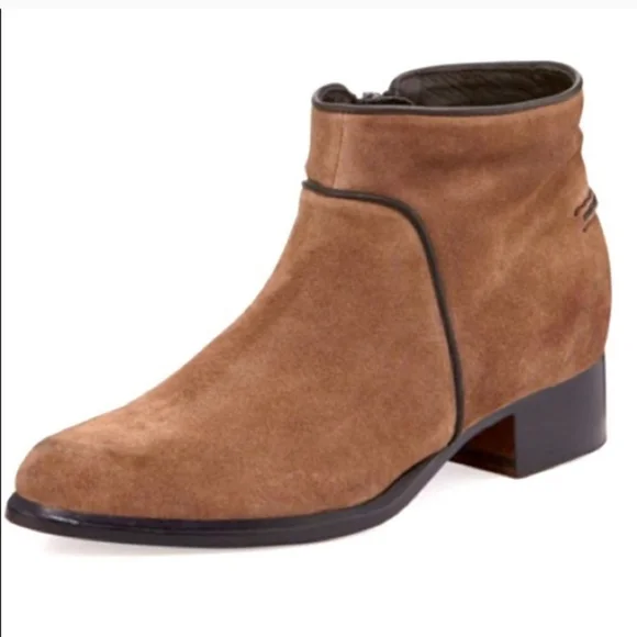 Rag & Bone 'Aston' Taupe Brown Suede Ankle Booties US Size 10 / EU Size 40