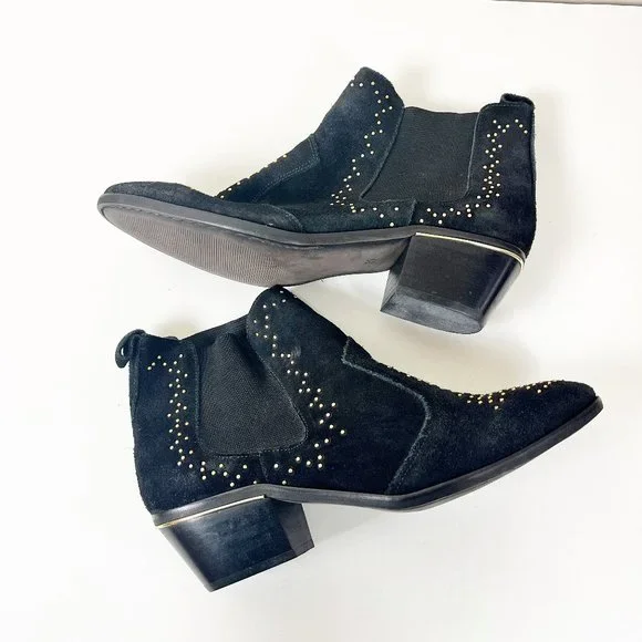 2/$30 Mr Cat Studded Suede Ankle Boots 39