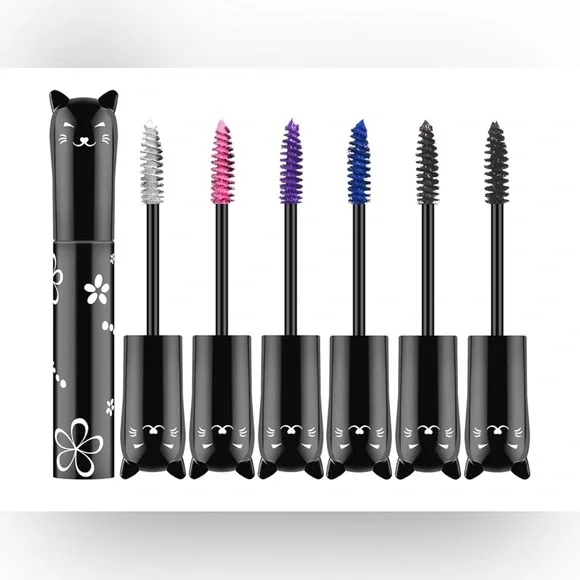 6 Colors Mascara Set,Colorful Mascara Waterproof Long Lasting  Mascara R…