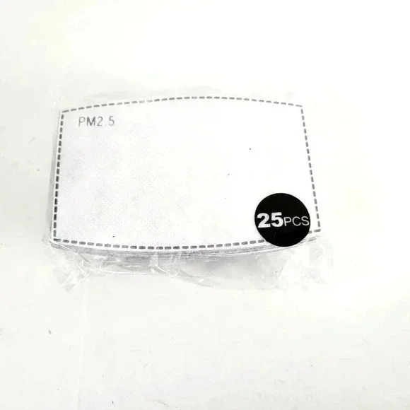 PM2.5 Activated Carbon Filter Inserts New Refills For Reusable Face Mask 20 Pcs