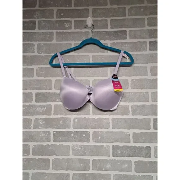 Maidenform Push‎ Up Padded Purpple Solid Womens Bra  Size 34D NWT