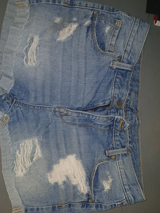 Distressed Blue Women’s Denim Shorts