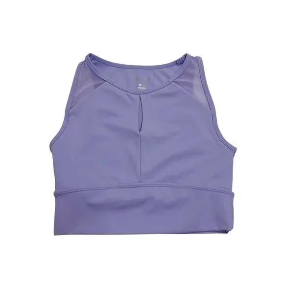 BuffBunny Step Up Crop Lennox Sports Bra Purple Size Small