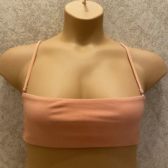 Zaful Peach Bikini Top