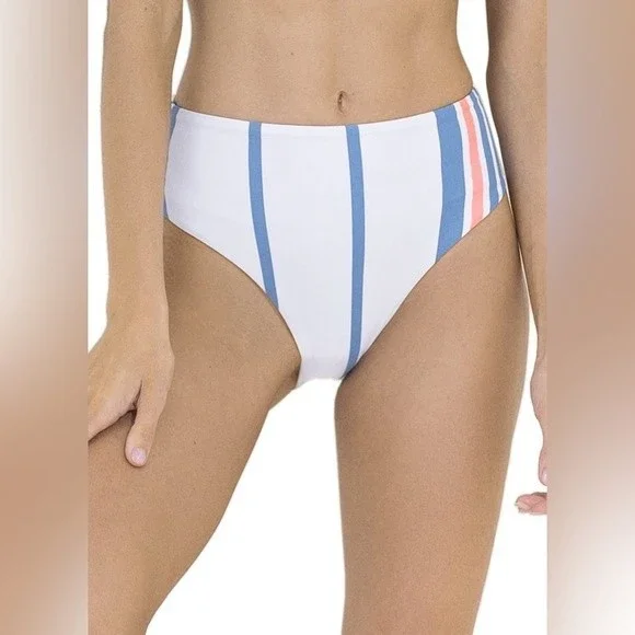 Maaji Women's Standard Bengal Stripe Epica Medium Blue NWT