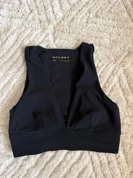NWOT Aritzia Black Deep V Bralette by Golden