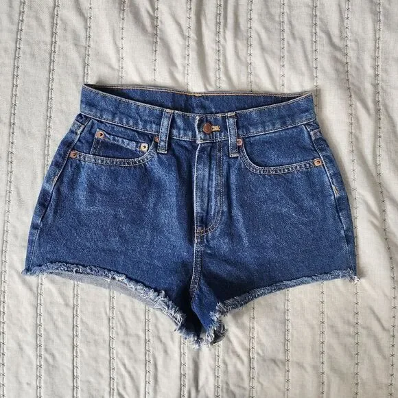 PINK Women's Blue Denim Shorts