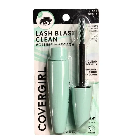 COVERGIRL Lash Blast Clean Volume Mascara 805 Black‎ Vegan Cruelty Free NEW