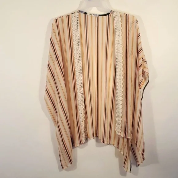 Jolt kimono Stripes Swim cover-up Size XL