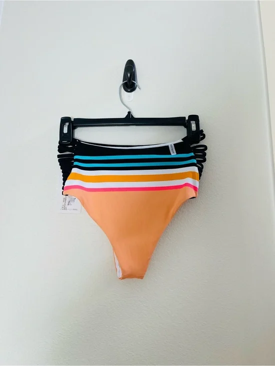 Body Glove NWT Women's Coral Reef Marlee High-Waist Bikini Bottom SIZE S