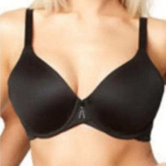 Breezies black soft underwire bra lightly lined
