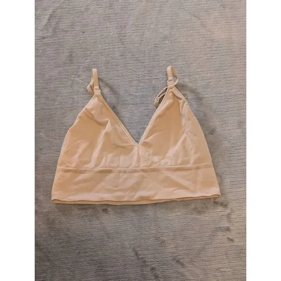Jockey Size Large M Soft Tan Wireless Nursing Bra Bralette