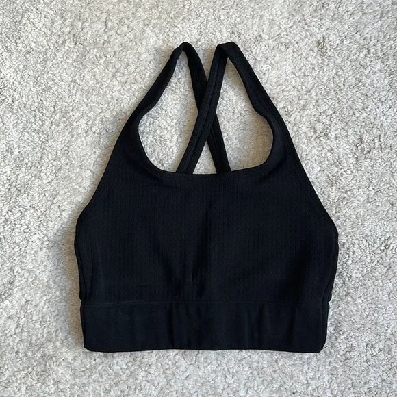 Fabletics Ella Sculptknit Sports Bra - Black