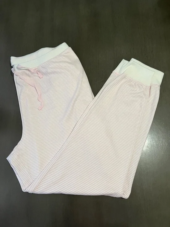 Sonoma Pink & White Striped Lounge Pants sleep pajama bottoms XXL women pull on
