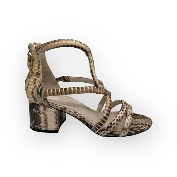 Sandro Paris Absolute Sandals masked water-snake leather eu 36 or US 5.5 6cm blo