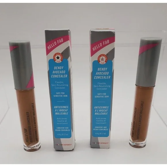 Lot of 2 Hello Fab Bendy Avocado Concealer #7 Deep/ Fonce  4.8g/ 0.17oz