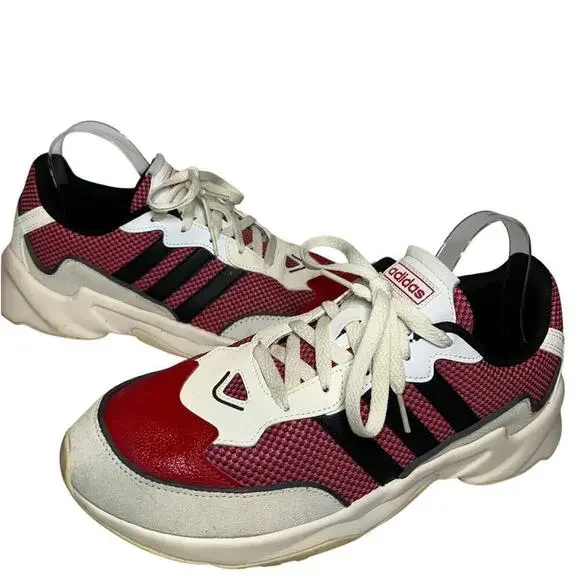 Adidas Size 10.5 Men 20 20 Fx Sneaker Scarlet Core Black Grey Running Road Shoes