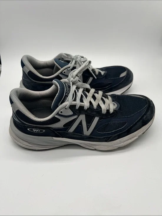 New Balance Men's 990 Sneaker Navy Suede Mens Size 10.5 990NV6 USA