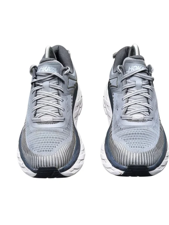 Hoka One One 1110518 BONDI 7 Gray Running Shoes Mens size 7.5/ Womens Size 9