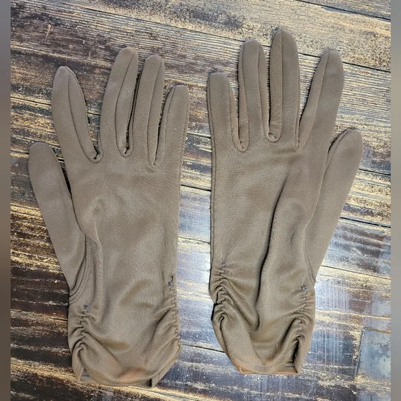 vintage brown womens gloves