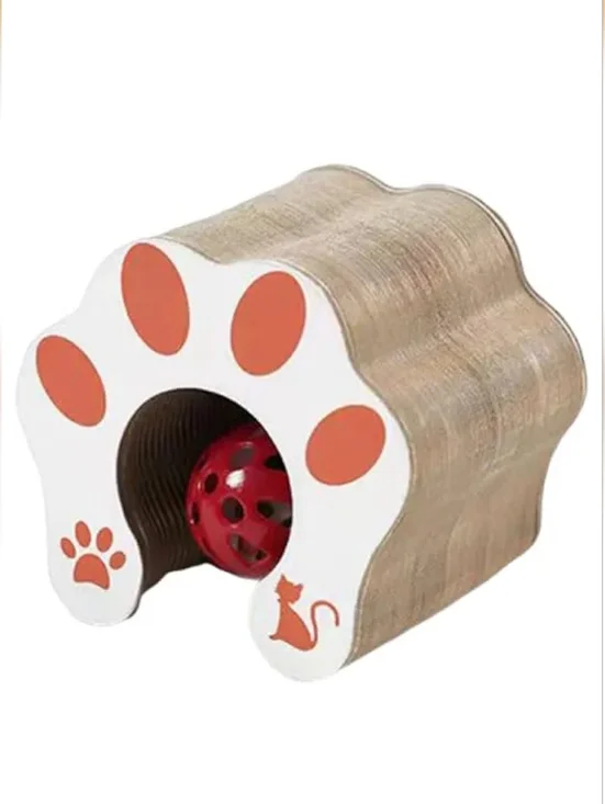 Cat Scratcher Toy w/ Ball Interactive Cat Scratcher Durable Cardboard‎