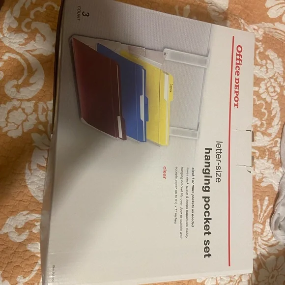 Office Depot Multicolor Hanging Pocket Set
