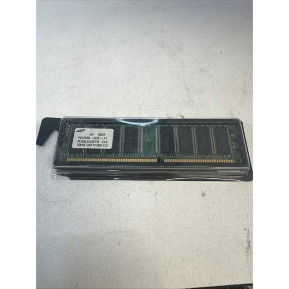 Samsung‎ PC3200U-30331-A1 256MB DDR PC3200 CL3 PC Memory