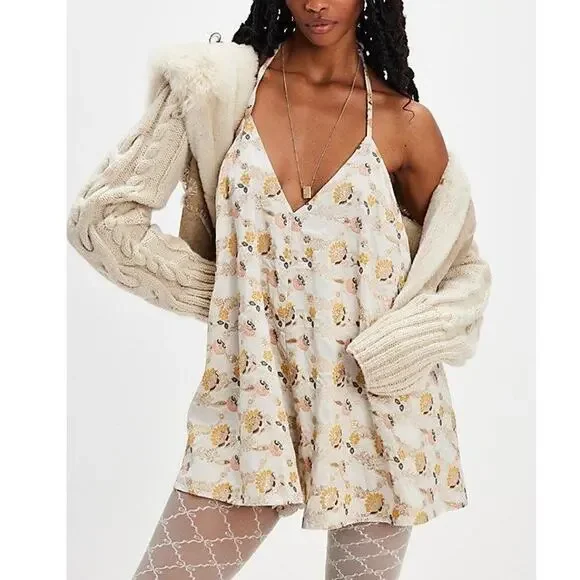 Free People NWOT Jacquard‎ Chiara Romper