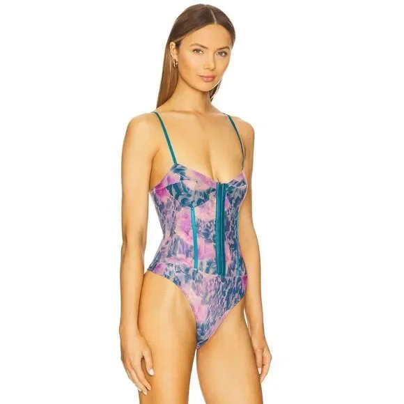 Free people printed night rhythm bodysuit