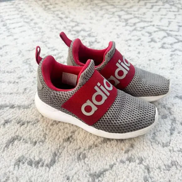 Adidas Lite Racers Shoes Grey/Red Size 11K