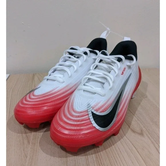 Size 9 Nike Air Vapor Speed 3 Football Cleats White‎ University Red FB3303-102