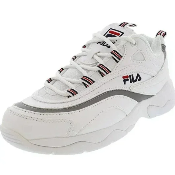 Fila Ray Kid's SintheticColor white/Navy/msil Kids (Unisex) Size 7 Children New