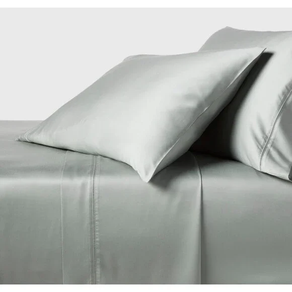 320 Thread Count Cool TENCEL Lyocell Sheet Set Gray Chalk NEW