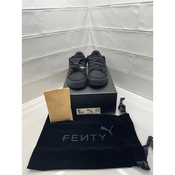 PUMA X Rihanna Fenty Creeper Phatty Corduroy Black‎ (399871-03) kids 3C