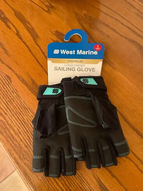 West Marine premium, long finger sailing gloves size small women’s
