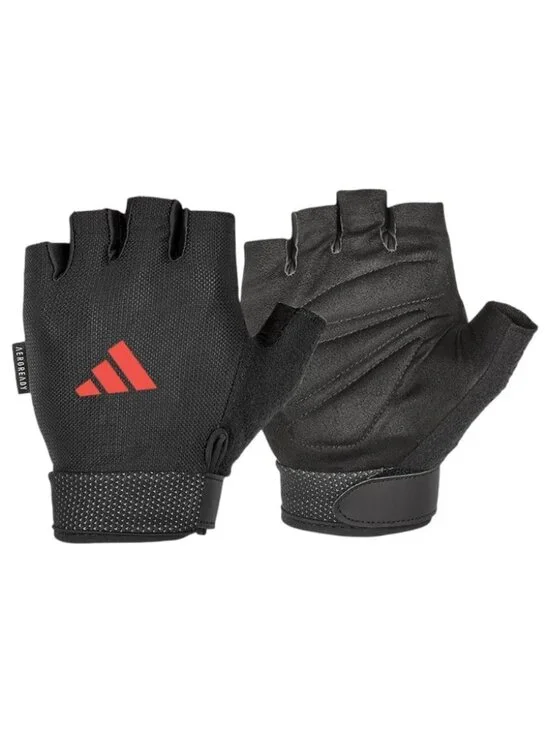 Adidas Weightlifting Gloves Size Small Half Finger Gym Training AEROREADY NWT