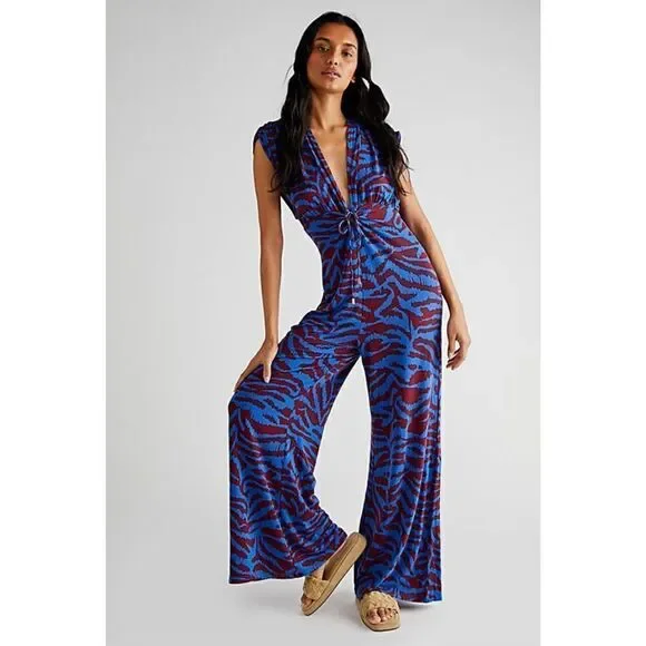 Free People - Next Summer Jumpsuit size L