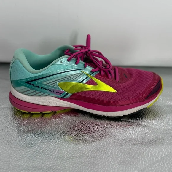 Brooks Ravenna 8 Running Shoes Women’s 8.5 Pink Teal Athletic Sneakers