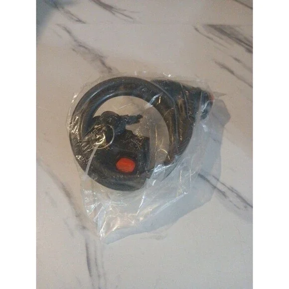 Heavy-Duty Bike Lock Cable with Key Security